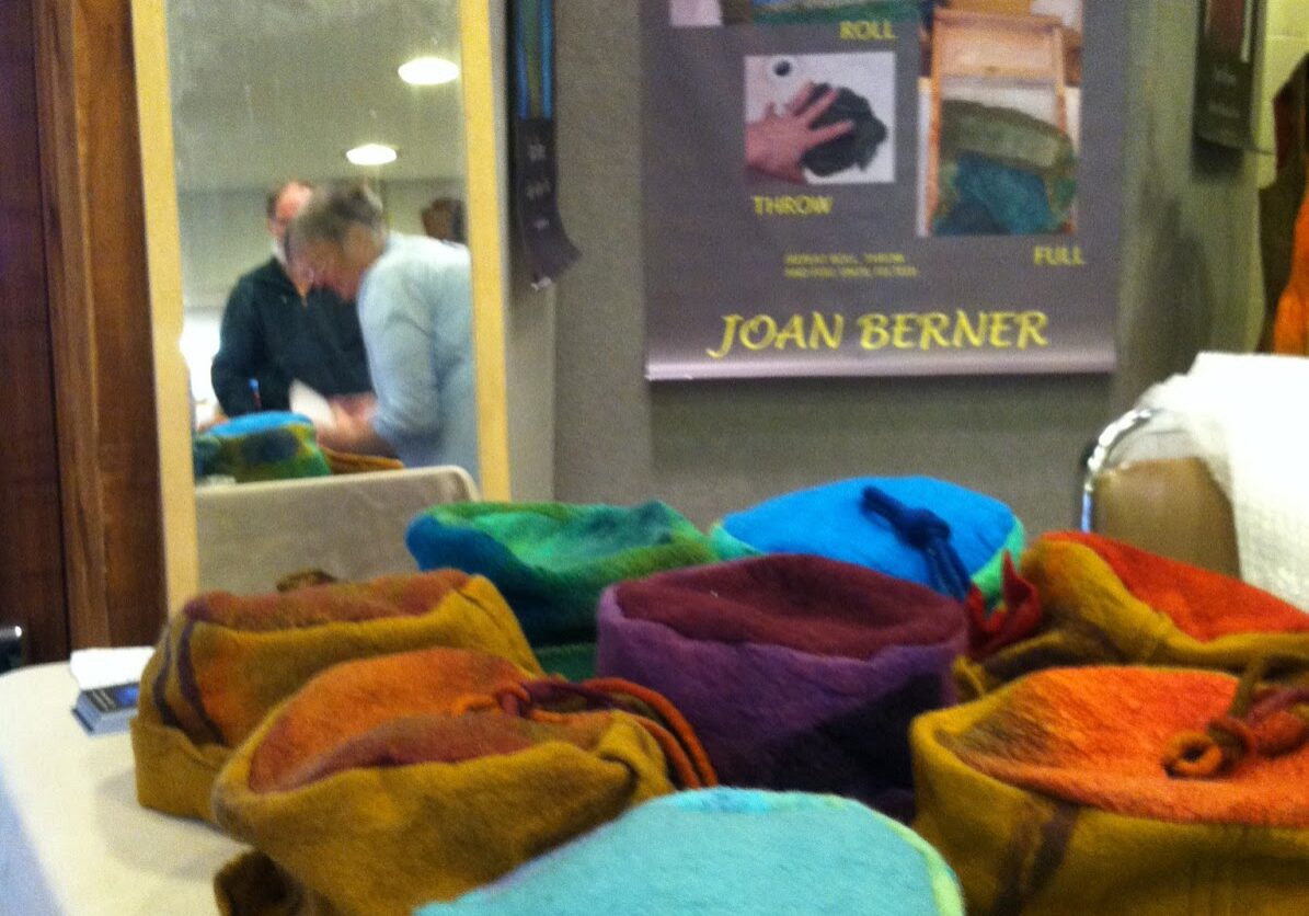 A sample of felt hats made by Joan
